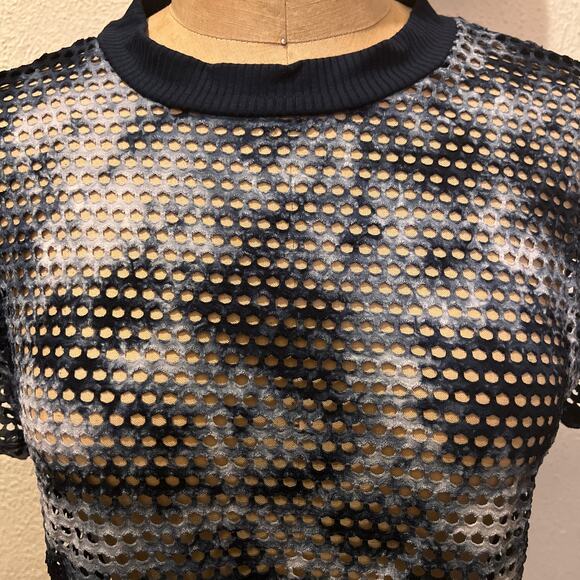 Sans Souci Tie Dye Fishnet Crop Top New Size S - Picture 4 of 11